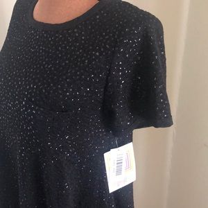 Black glitter Elegant LulaRoe Carly dress